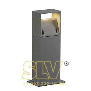 232114 LOGS 40 светильник IP44 c LED 8 Вт,3000К,250 Лм серебристый SLV