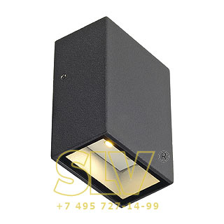 232465 QUAD 1 светильник настенный с PowerLED 3Вт,3000K, антрацит SLV 232465 QUAD 1 светильник настенный с PowerLED 3Вт,3000K, антрацит SLV