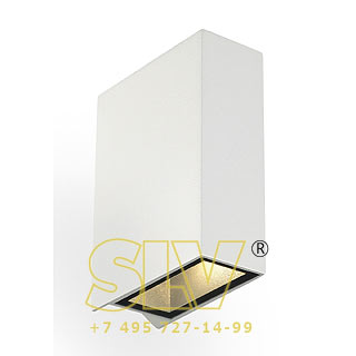 232471 QUAD 2 светильник настенный с PowerLED 2х3Вт,3000K, белый SLV 232471 QUAD 2 светильник настенный с PowerLED 2х3Вт,3000K, белый SLV