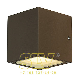 232537 SITRA CUBE светильник настенный IP44 для 2-х ламп GX53 по 9Вт макс., бурый SLV 232537 SITRA CUBE светильник настенный IP44 для 2-х ламп GX53 по 9Вт макс., бурый SLV