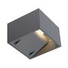 232104 LOGS WALL светильник настенный IP44 c LED 8 Вт,3000К, серебристый