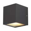 232535 SITRA CUBE светильник настенный IP44 для 2-х ламп GX53 по 9Вт макс., антрацит